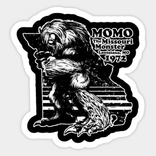 Momo The Missouri Monster Sticker